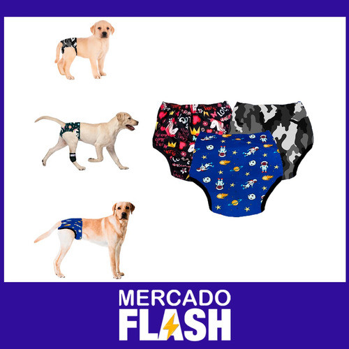 Kit Bombacha Incontinencia Razas Grandes +tijera Alicate Pet 1