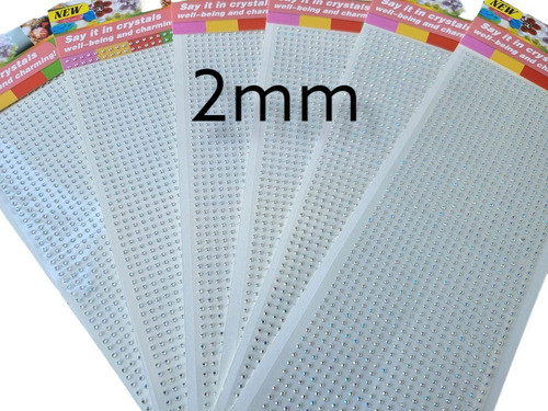 Strass Gemas Autoadhesivas Para Cara/cuerpo 2mm 10unid 0