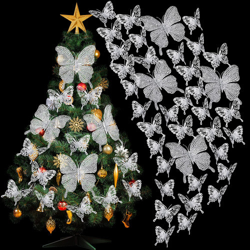 23 Piezas De Decoracion De Arbol De Mariposa 3d Navidad - D 1