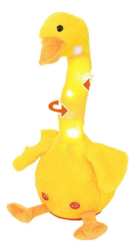 Juguete Peluche De Pato Luminoso Baila Y Repite Voz Tik Tok 0