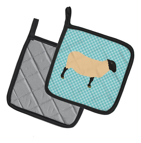 Caroline's Treasures Bb8146pthd Suffolk Sheep Blue Check Par 1