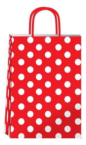 Bolsa De Regalo Romipack Roja Lunares Blancos 30x41 0