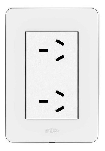 Llave Luz Jeluz Mito Toma Doble Horizontal  Armada Completa 0