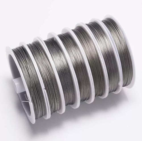 1 Rollo Tanza Hilo Acero 0.45mm X 50m Armado Artesanía Bijou 1