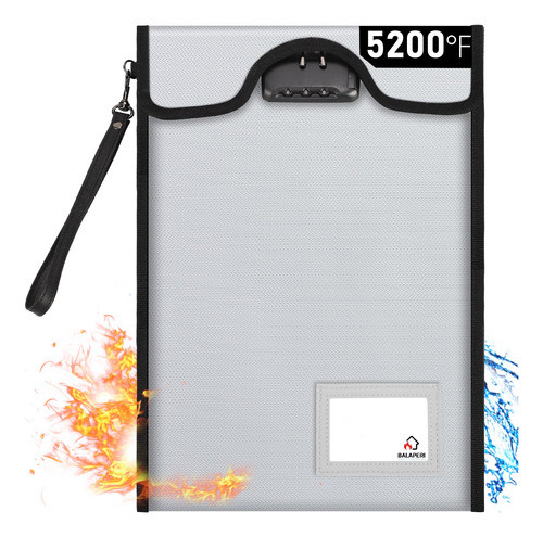 Bolsa Ignifuga Balaperi Impermeable Con Cerradura 35x28cm P 0