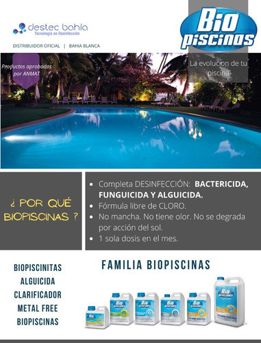 Biopiscinas Clarificador Decantador Piletas 1 L Bahía Blanca 1