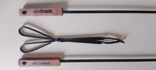 Trio Pala , Atizador Y Pinza Herrerman Oferta Promoción ¡ 1