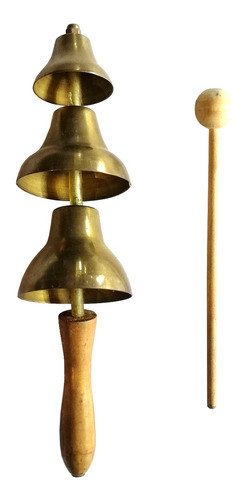 Campanita Triple C/ Golpeador Percusion Banda Ritmica 0