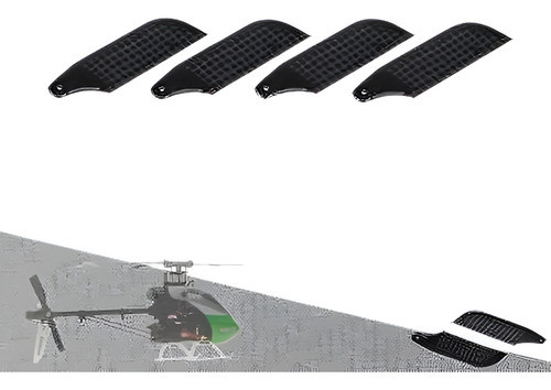 4 X Palas Cola De Fibra De Carbono 68mm Para Alinean Trex 50 0