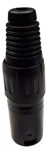 Conector Ficha Lsc Fcm5 Xlr Canon Macho Metalica Negro 0