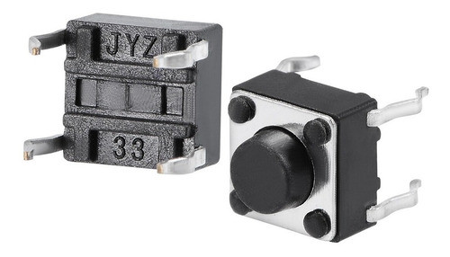 Pulsador Boton Dip Tactil Switch 12x12x7.5mm Circular Hobb 1