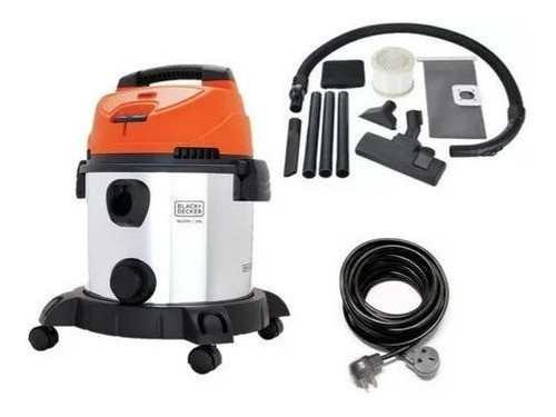 Aspiradora Sopladora Black & Decker 1600w Inox- Polvo-liq.20 1