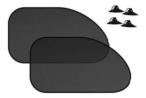Kit 4 Cortinas Parasol Con Ventosas 65x38cm Camioneta Auto 1