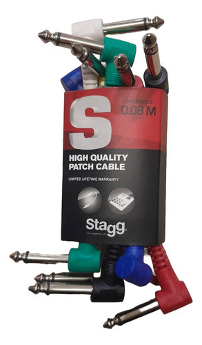 Cable Interpedal Plug Angular Plug Angular 0.08 Mts Stagg 0