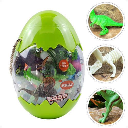 Juego Set De Dinosaurios Surtidos En Huevo Gigante Tcs 1