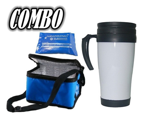 Lunchera Termica Bolso Conservadora + Vaso + Refrigerante 0