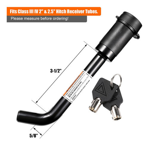 Czc Auto Trailer Enganche Receptor Lock, Estilo Dogbone Enga 1