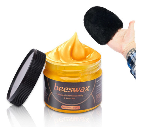 Cera De Abejas Para Lustrar Madera Muebles Con Esponja M® 0