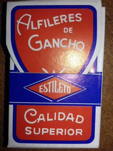 Caja Alfileres De Gancho Niquelado Estileto N° 5 X 12 Unid 1