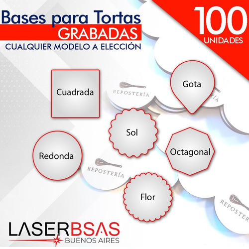 Base Para Tortas C/logo Fibro 30-31 Cm X100  Bt3031-fpl-100 0