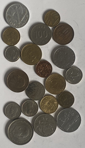 20 Monedas Antiguas, Distintas, Lote Europa Y Asia, Ea02 0