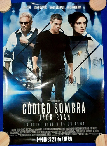 Jack Ryan Shadow Recruit- Poster Afiche Original Cine 100x70 0