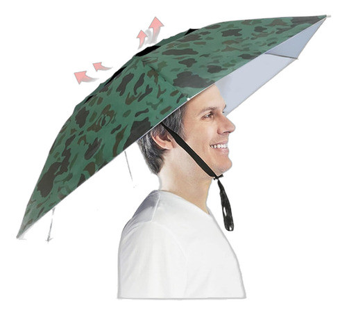 Sombrero Paraguas Sombrilla Pesca Jardinería Playa Camuflado 0
