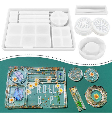 Moldes De Silicona Para Resina - Rolling Tray, Picador, Hold 0