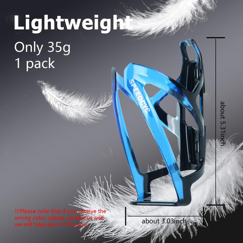 Soporte Para Botella Para Bicicleta X2 Azul De Policarbon... 1