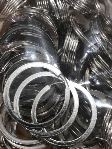 50 Argollas Para Llavero Sin Cadena Planas 3cm 0