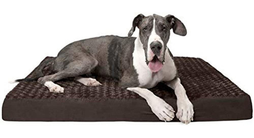 Furhaven - Cama De Colchon Ortopedica Rectangular Tradicio 0