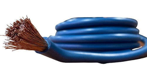 Cable Porta Electrodo Azul 1x10 Awg Nasello 17mts Øext 7,5mm 1