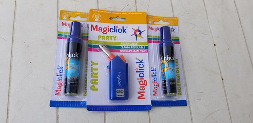 Chispero Encendedor Recargable  Magiclick Party Mas 2 Gas 0