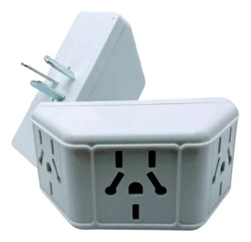 25 Adaptador Triple Piramide Ficha 3 Caras 3 Patas Chatas 0