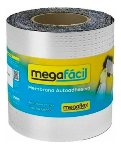 Membrana Autoadhesiva Aluminio Megafácil 15cmx10mts Megaflex 0