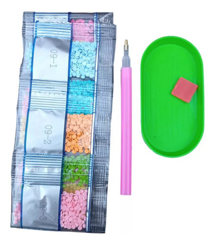 Pintura Por Diamantes Cuadro 15x21 Castillo Magico 1