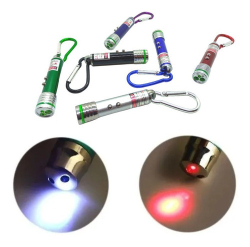 Llavero X30 Souvenir 4 En 1 Linterna Laser Baliza Mosqueton 0