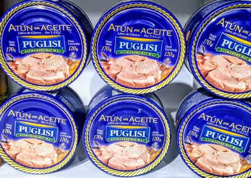 Atun Puglisi En Aceite Sin Sal  Lata 170 Grs X 12 Unidades 1