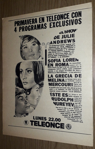 P34 Clipping Publicidad Canal 11 Teleonce Año 1967 1