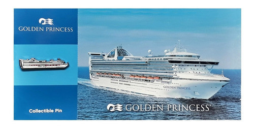 Pin Prendedor Metálico Barco Golden Princess 1