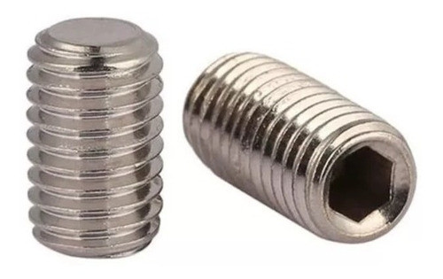 Gusano Allen Sin Cabeza Acero Inoxidable 304 M6x25 X10u 1