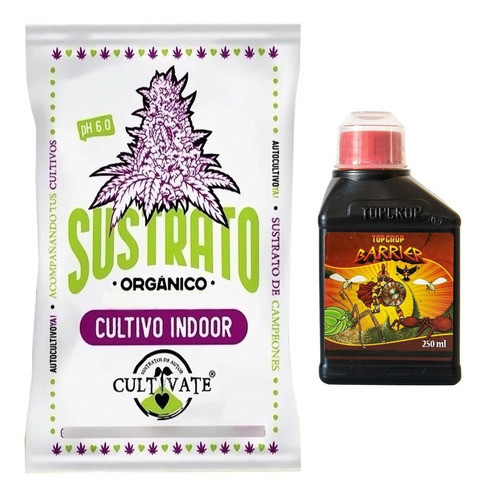 Sustrato Cultivate Indoor 80lt Con Top Crop Barrier 250ml 0