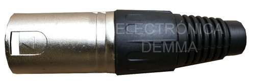 Ficha Canon Macho Metalica 3 Pin 1