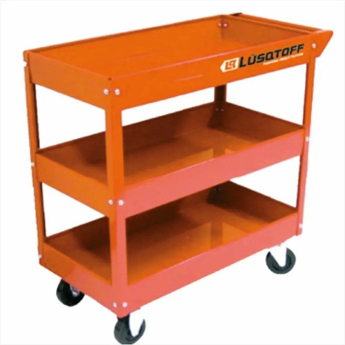 Mesa Carro Porta Herramientas 3 Estantes Ruedas Taller 0