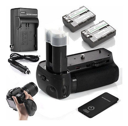 Empuñadura Mb-d90 Mb-d80 Para Nikon D90 D80 + 2 X Cargador D 1
