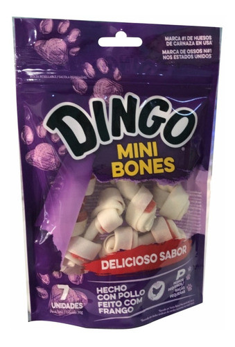 Golosinas Para Perro Dingo Mini Blister 7 Huesos 0