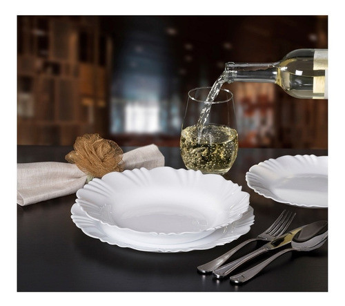 Set 12 Platos Postre 18,5cm Nadir Petala Vidrio 5344 Tmplado 1