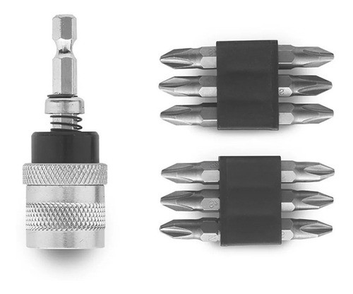 Adaptador Punta 1/4 Atornillador Durlock +puntas Bremen 7293 0