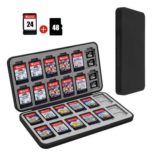 Estuche Magnetico Para24 Juegos Nintendo Swich Y Compatibles 0