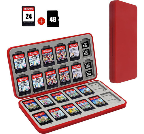 Estuche Magnetico Para24 Juegos Nintendo Swich Y Compatibles 1